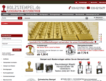 Tablet Screenshot of holzstempel.de